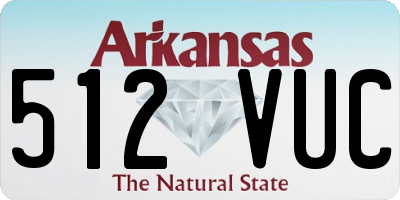 AR license plate 512VUC