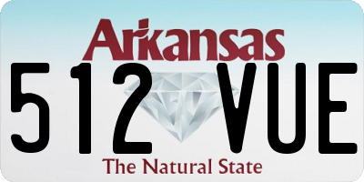 AR license plate 512VUE