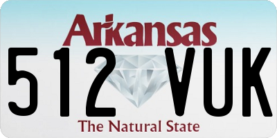 AR license plate 512VUK