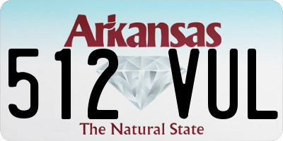 AR license plate 512VUL