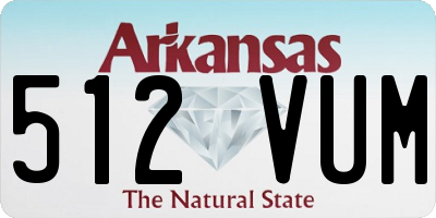 AR license plate 512VUM