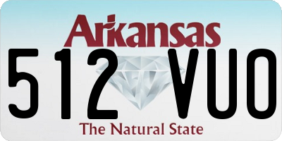 AR license plate 512VUO