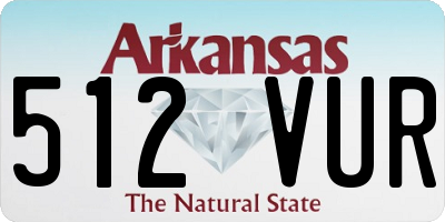 AR license plate 512VUR