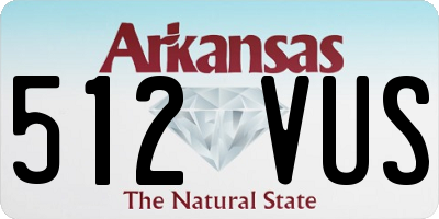AR license plate 512VUS
