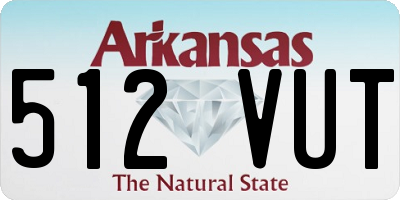 AR license plate 512VUT