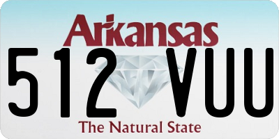 AR license plate 512VUU