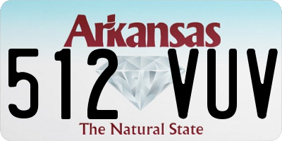 AR license plate 512VUV