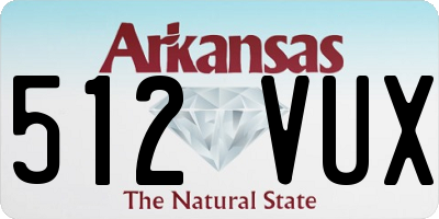 AR license plate 512VUX