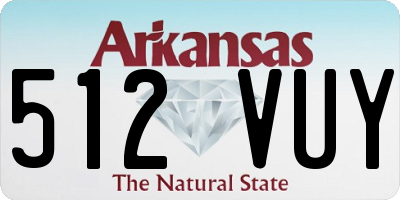 AR license plate 512VUY