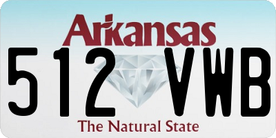 AR license plate 512VWB