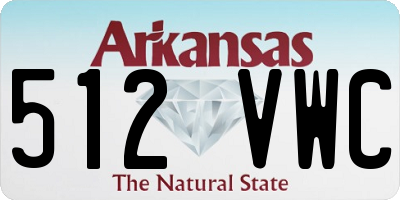 AR license plate 512VWC