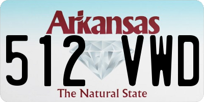 AR license plate 512VWD