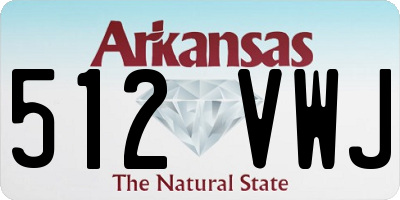 AR license plate 512VWJ