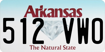 AR license plate 512VWO