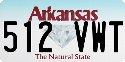AR license plate 512VWT