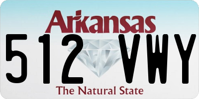 AR license plate 512VWY