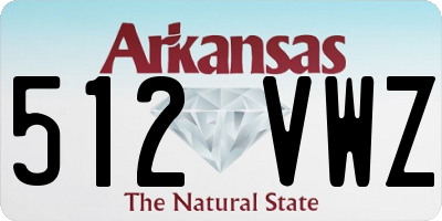 AR license plate 512VWZ