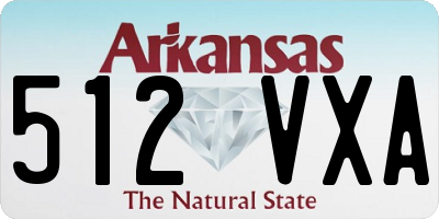AR license plate 512VXA