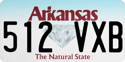 AR license plate 512VXB