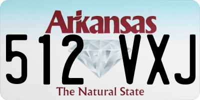 AR license plate 512VXJ