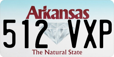 AR license plate 512VXP