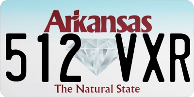 AR license plate 512VXR