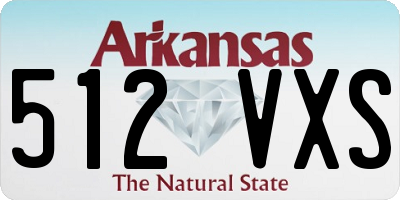 AR license plate 512VXS