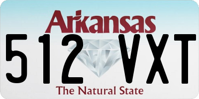AR license plate 512VXT
