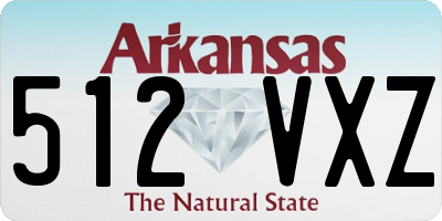 AR license plate 512VXZ