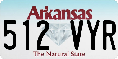 AR license plate 512VYR