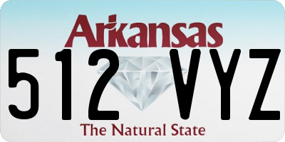 AR license plate 512VYZ