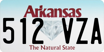 AR license plate 512VZA