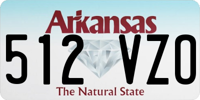 AR license plate 512VZO
