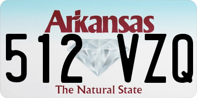 AR license plate 512VZQ