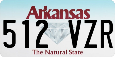 AR license plate 512VZR