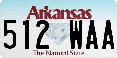AR license plate 512WAA