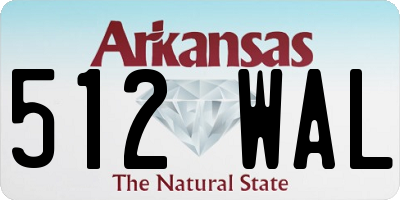 AR license plate 512WAL