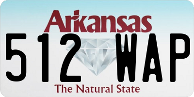 AR license plate 512WAP