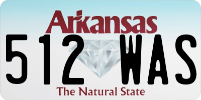 AR license plate 512WAS