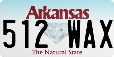 AR license plate 512WAX