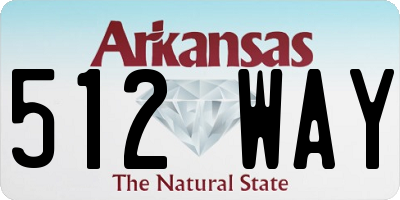 AR license plate 512WAY