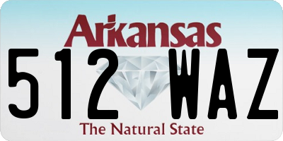 AR license plate 512WAZ