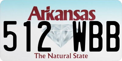 AR license plate 512WBB