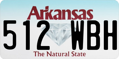 AR license plate 512WBH