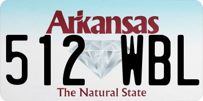 AR license plate 512WBL