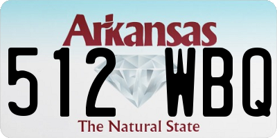 AR license plate 512WBQ