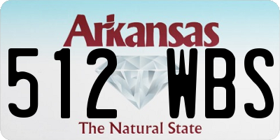 AR license plate 512WBS