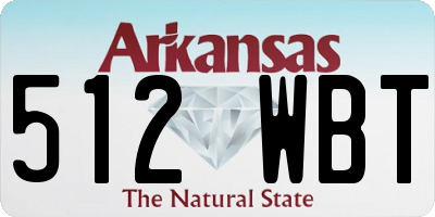 AR license plate 512WBT