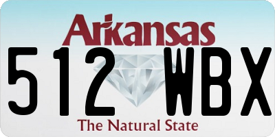 AR license plate 512WBX