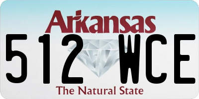 AR license plate 512WCE